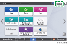 ilustracja ekranu panela operacyjnego