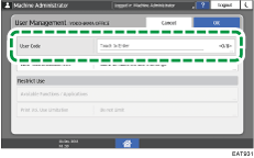 ilustracja ekranu panela operacyjnego