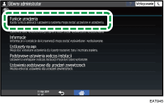 ilustracja ekranu panela operacyjnego