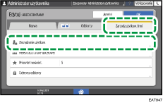 ilustracja ekranu panela operacyjnego