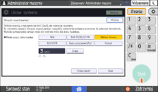 ilustracja ekranu panela operacyjnego