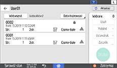 ilustracja ekranu panela operacyjnego