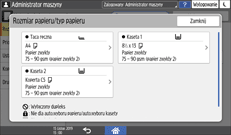 ilustracja ekranu panela operacyjnego