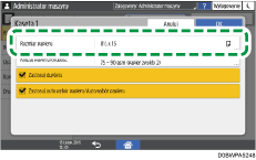 ilustracja ekranu panela operacyjnego
