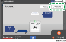 ilustracja ekranu panela operacyjnego