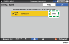 ilustracja ekranu panela operacyjnego