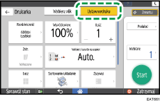 ilustracja ekranu panela operacyjnego