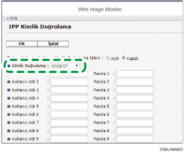 Ağ tarayıcısı ekranı resmi