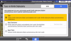 İşletim paneli ekran görseli