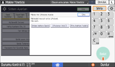 İşletim paneli ekran görseli