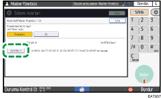 İşletim paneli ekran görseli