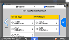 İşletim paneli ekran görseli