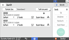 İşletim paneli ekran görseli
