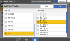 İşletim paneli ekran görseli
