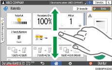 İşletim paneli ekran görseli