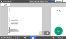 İşletim paneli ekran görseli