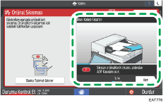 İşletim paneli ekran görseli