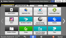 İşletim paneli ekran görseli