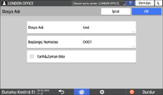 İşletim paneli ekran görseli