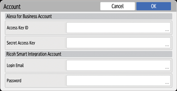 Operation panel screen illustration