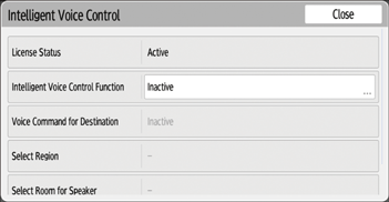 Operation panel screen illustration