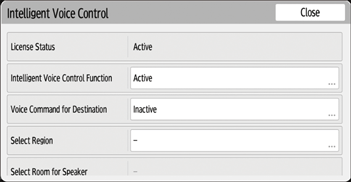 Operation panel screen illustration