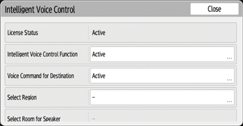 Operation panel screen illustration