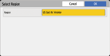 Operation panel screen illustration