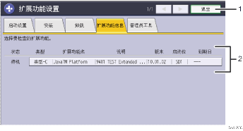 已编号的操作面板画面插图