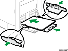 Main unit and bypass tray illustration