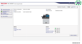 Ilustração da tela do navegador