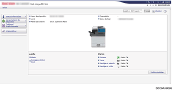 Ilustração da tela do navegador
