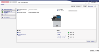 Ilustração da tela do navegador