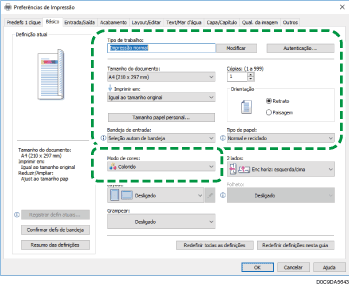 Ilustração da tela do driver