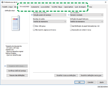 Ilustração da tela do driver