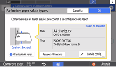 Il·lustració de pantalla del tauler d'operacions