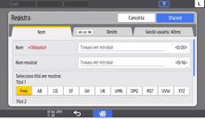 Il·lustració de pantalla del tauler d'operacions
