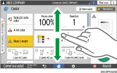 Il·lustració de pantalla del tauler d'operacions