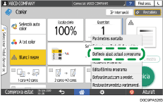 Il·lustració de pantalla del tauler d'operacions