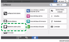 Il·lustració de pantalla del tauler d'operacions
