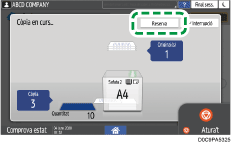 Il·lustració de pantalla del tauler d'operacions