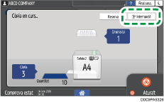 Il·lustració de pantalla del tauler d'operacions