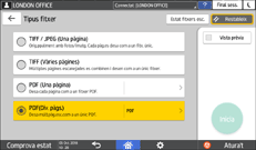 Il·lustració de pantalla del tauler d'operacions