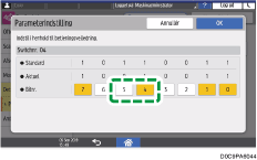 Operation panel screen illustration