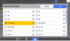 Operation panel screen illustration