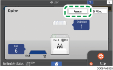 Operation panel screen illustration