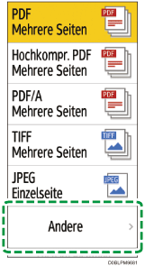 Abbildung Bedienfeld-Display