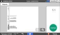 Εικόνα οθόνης πίνακα χειρισμού