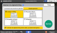 Afbeelding van bedieningspaneel