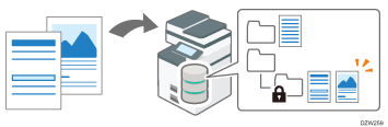 Illustratie van de documentserver